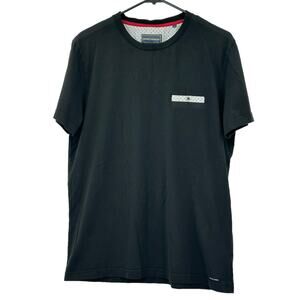 Guide London Shirt Mens Small Black Crew Neck 100% Cotton Casual Everyday Preppy